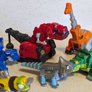 Set of Dreamworks Dinotrux toys